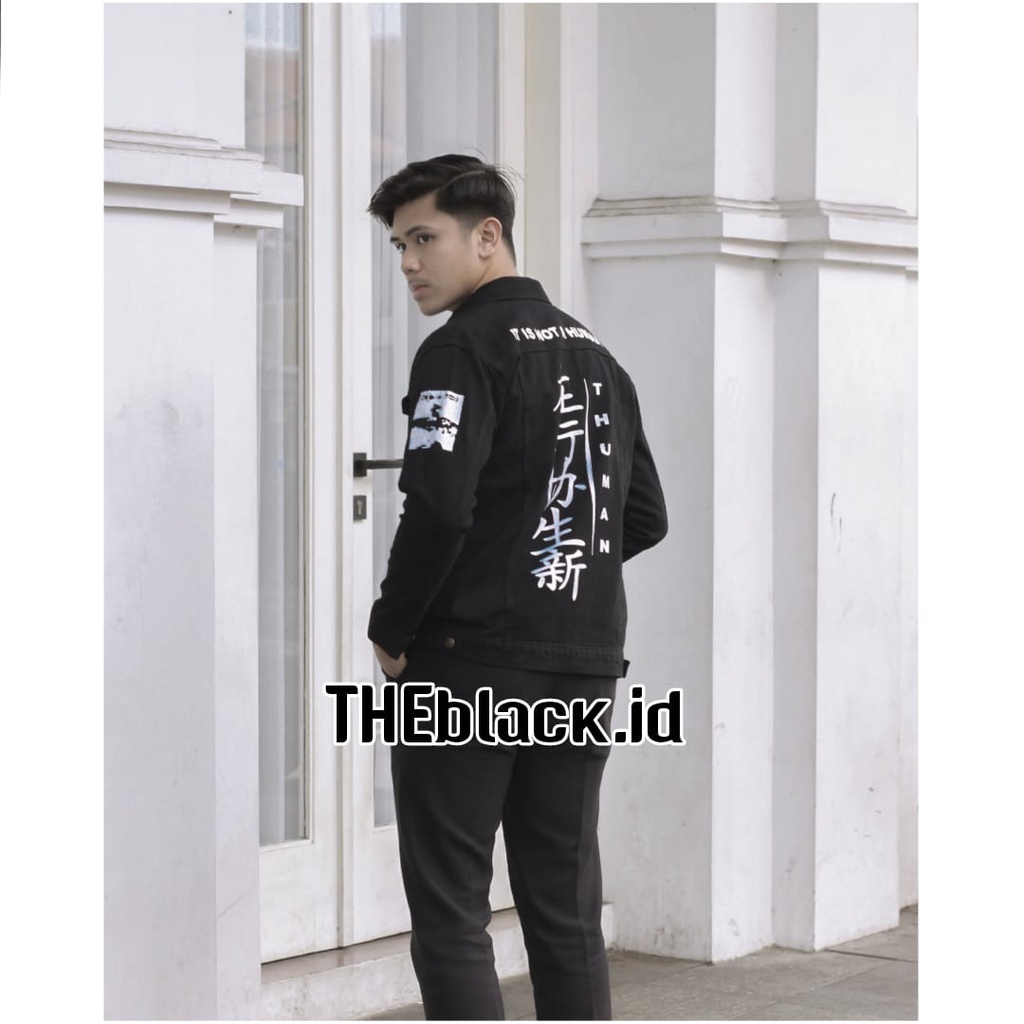 THEblack.id {{ JAKET JEANS SABLON DENIM PRIA COD }} JAKET JEANS PRIA