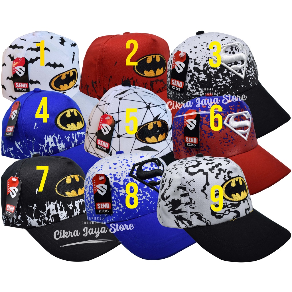 Topi Anak Karakter Superhero 1-10 Tahun-1