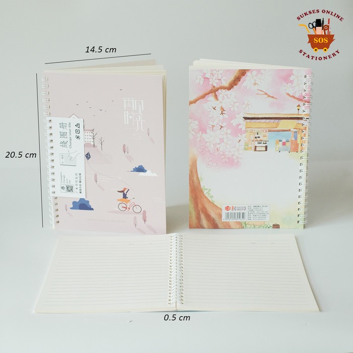 

Lucu Mj2 Notebook Spiral A5 Wz-6525/2565 Hard Cover / Buku Catatan Spiral Limited