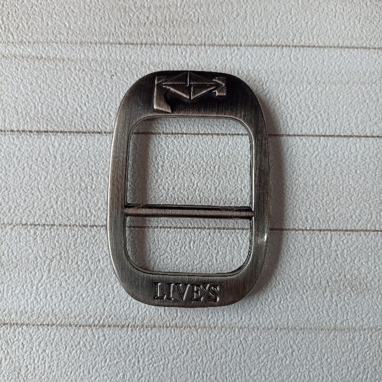 Kepala Gesper Ikat Pinggang Model Geser oval G008