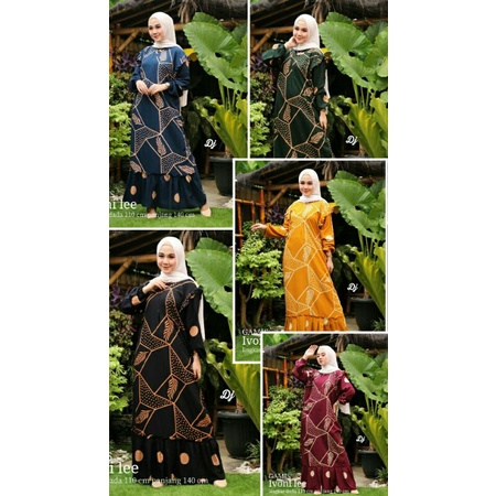 GAMIS BATIK SANTUNG REMPEL IVONI LEE