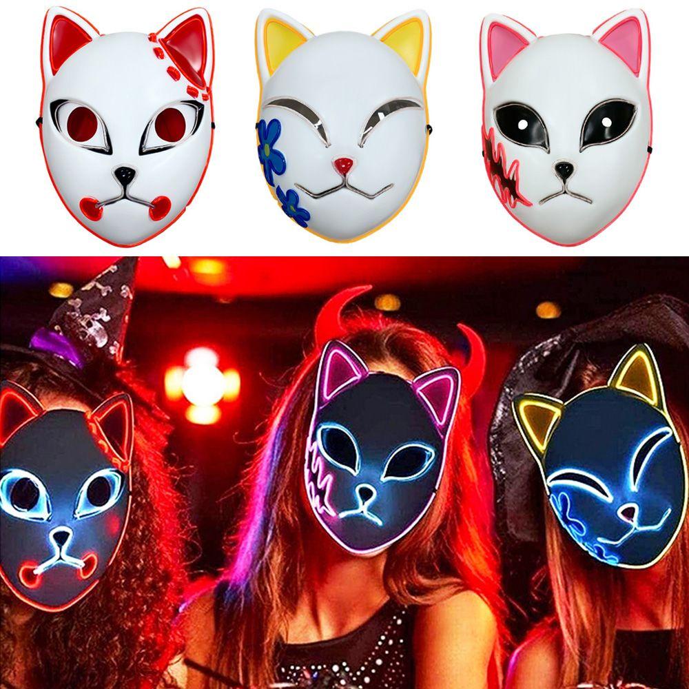 Top Glowing Cat Protectionperlengkapan Pesta Properti Luminescent Mainan Bermain Peran