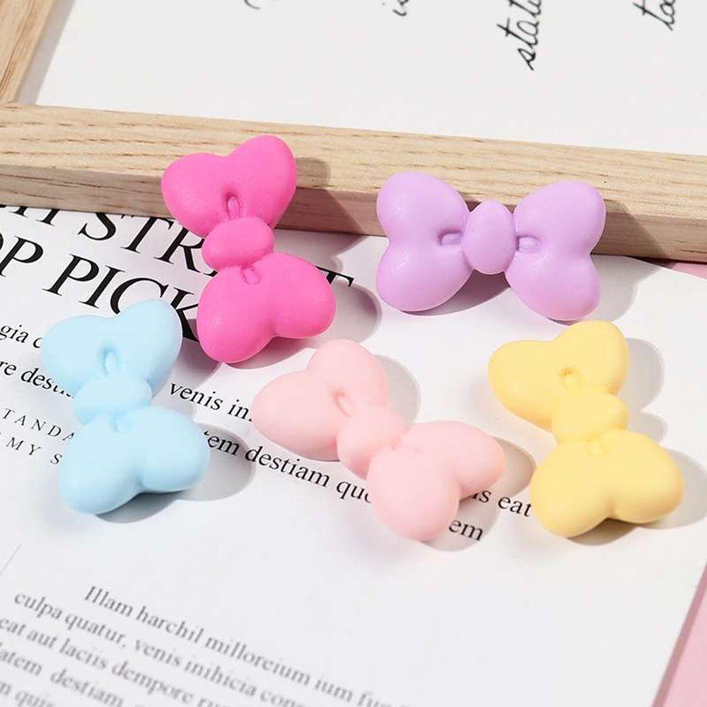 Needway   Klip Rambut Gaya Korea Manis 2pcs/Set Desain Fashion Busur Simpul Anak Temperamen Gadis Duckbill Clip