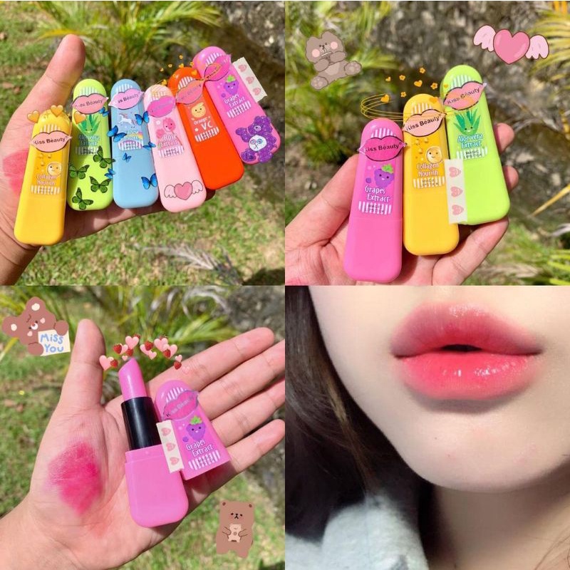 PROMO PER6PCS!!!LIPSTIK MAGIC FRUIT KISS BEAUTY 35794