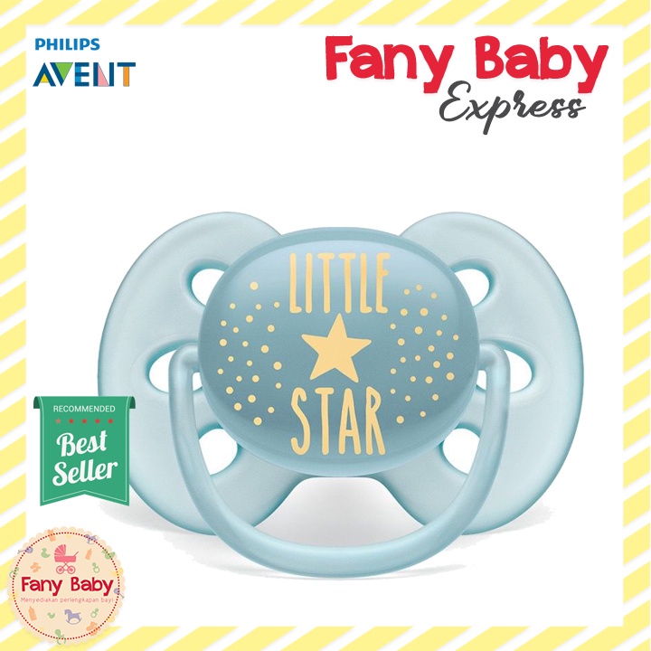 AVENT PACIFIER SOOTHER SOFT 6-18M BOY 1PCS - SCF528/01