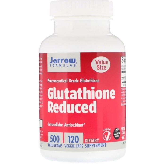 SALE Jarrow glutathione reduced 500 mg isi 60 - Isi 120