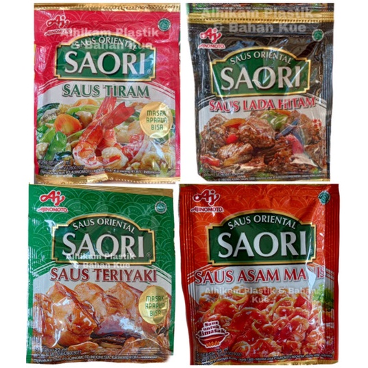 

Saori Sachet - Saori Saus Tiram / Saori Lada Hitam / Saori Teriyaki / Saori Asam Manis
