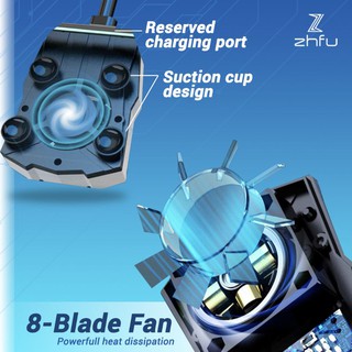 Zhfu Venom Mobile Cooling Fan Kipas Pendingin Handphone Universal Pubg
