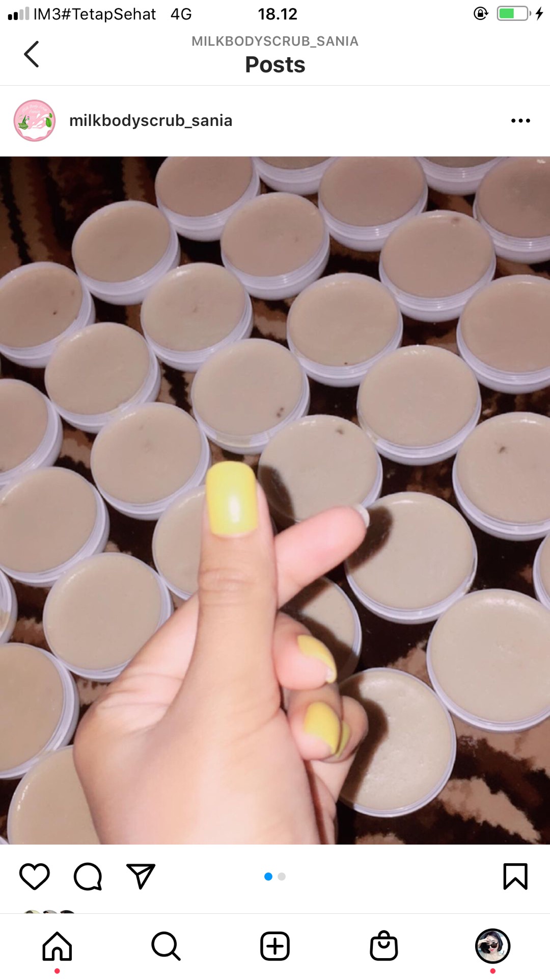 Pot Lulur 100 Gr Mangkok Putih