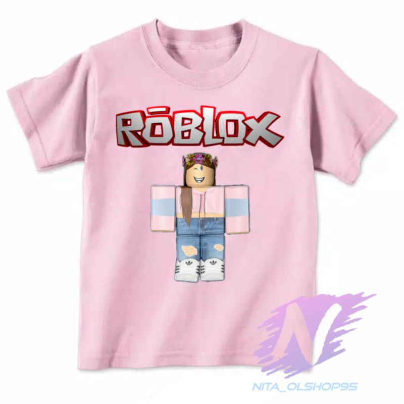 kaos anak minecraft roblox baju Minecraft girls kids