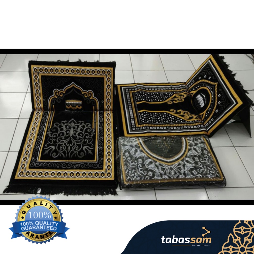 [PROMO] Tabassam ID - SAJADAH ARMAAN KECIL | Sajadah Armaan Kiswah Hitam - Sajadah Travelling - Saja