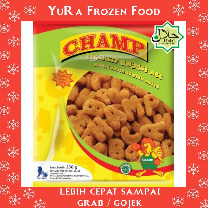 Jual Nugget Ayam Champ Abc Chicken Naget Gr Makanan Halal Enak Yura