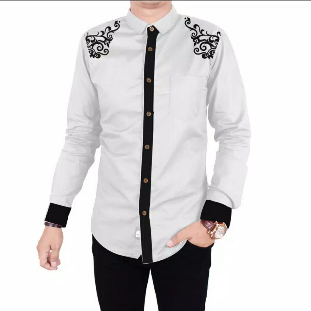 COD//kemeja pria terbaru kemeja koko jony keren size L,XL,XXL kemeja terlaris fashion pria terbaru kemeja kekinian - covid.fashion