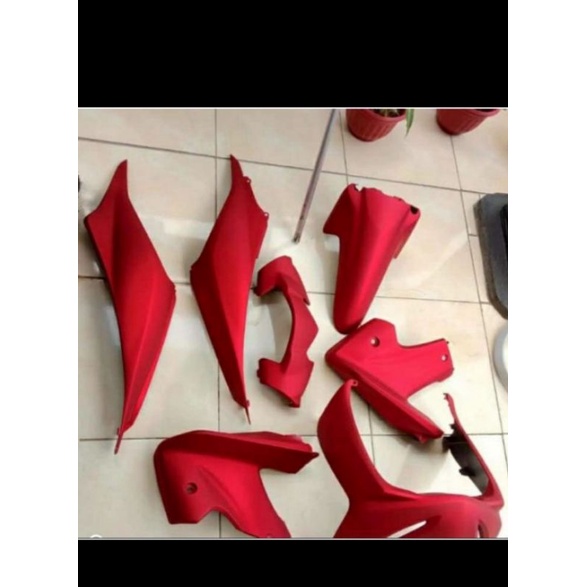 Cat Cat Merah Doff Honda Vario Cat Original Vario Merah Pu + Cat Dasar Silver Metallic