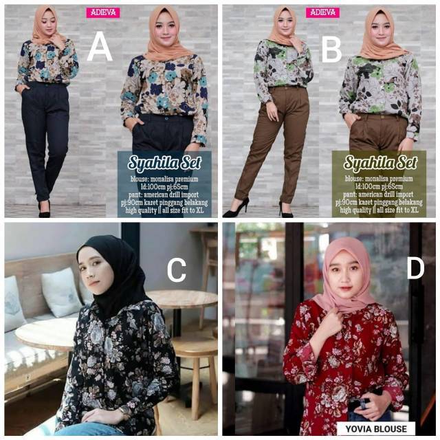 Ashiqeen Blouse Wanita La 71700 Pink - Wikie Cloud Design 
