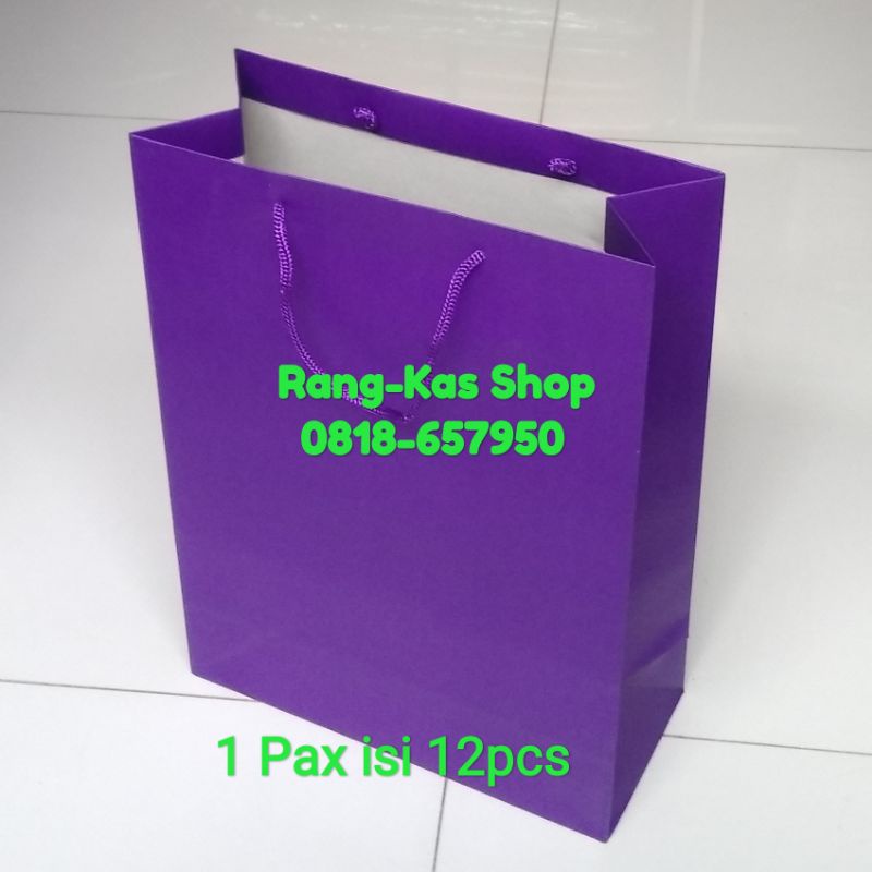 

Paper bag UNGU Folio Mewah Duplex Tebal