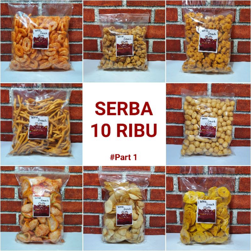 SNACK CEMILAN WFH SNACK PART 1 SERBA 10 RIBU TERMURAH TERENAK MURAH ENAK HALAL KERIPIK KERUPUK PEDAS