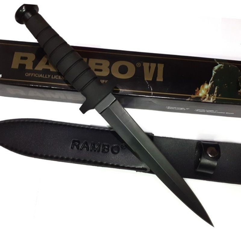 PISAU RAMBO VI BELATI SURVIVAL KIT OUTDOOR