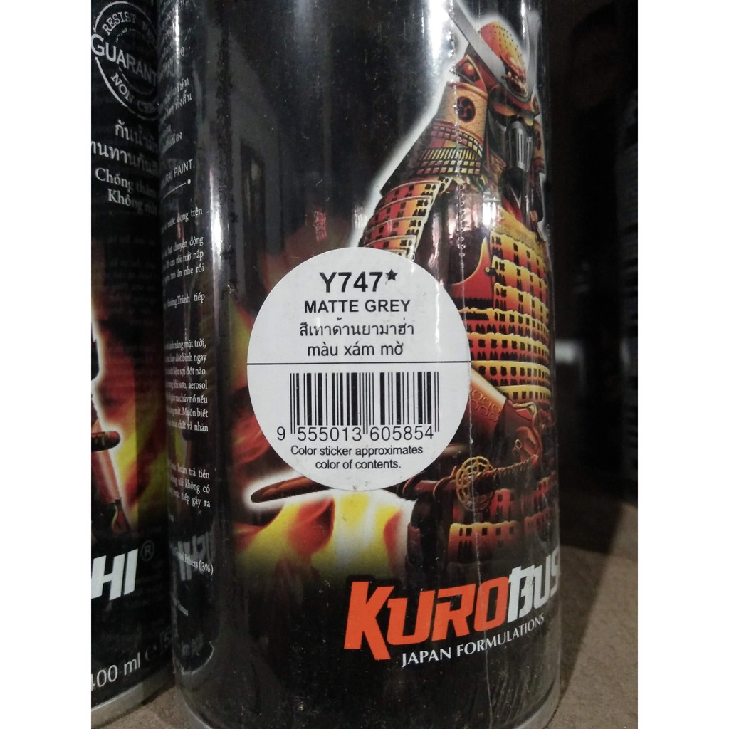 Y747 MATTE GREY SAMURAI PAINT
