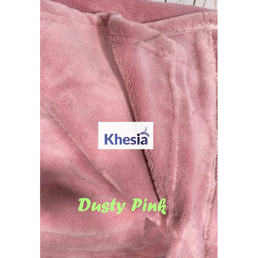 Selimut Bulu Pink Ukuran 150*200 Khesia-READY STOK GUYS