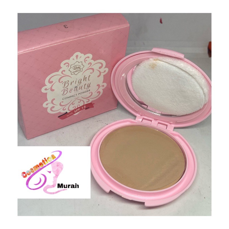 viva bright beauty compact powder with spf 15 beige / bedat padat viva