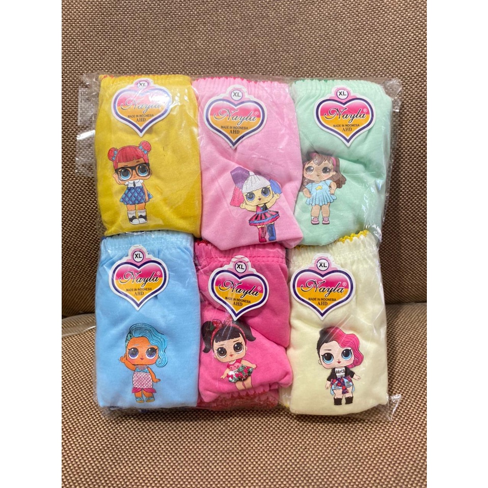 6 Pcs Celana Dalam Anak Perempuan Cd Anak Cewek Pakaian Dalam