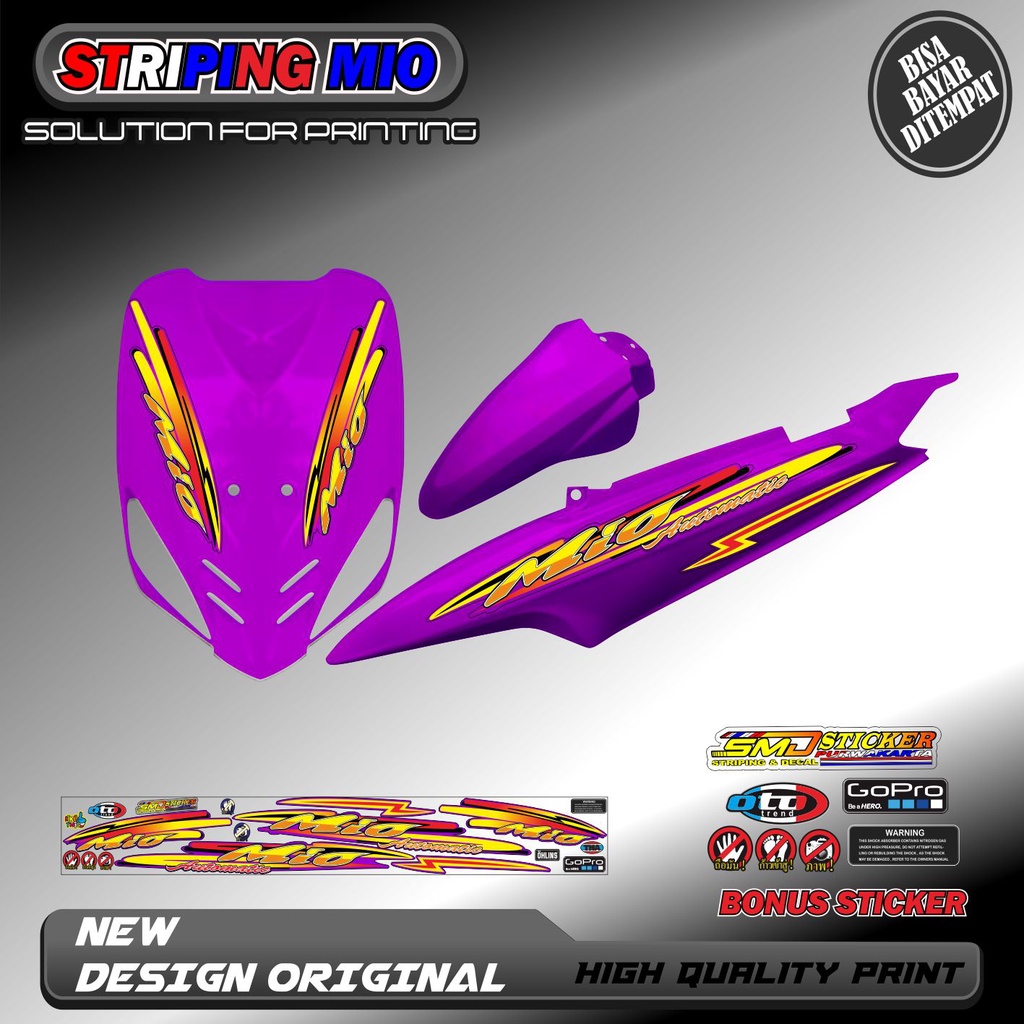 STRIPING VARIASI MIO SPORTY / MIO SMILE RACING KEREN