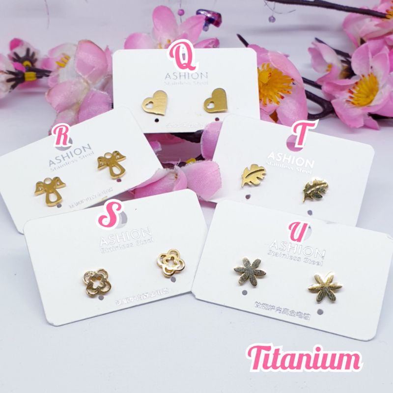 Anting Titanium Asli Anti Karat &amp; Alergi ♡YURI♡