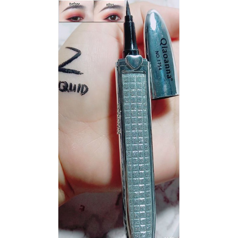 EYELINER LIQUID BLACK WATERPROOF BLING BLING QIANXIU /QIAOANNA NO.Q196 / 1754