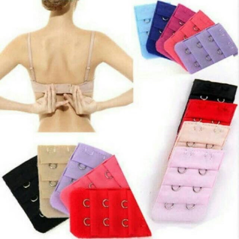 TALI BRA BH BENING TRANSPARAN INVISIBLE TIDAK TERLIHAT/BRA EXTENSION/ KAIT BRA TAMBAHAN / KAIT SAMBUNG BH