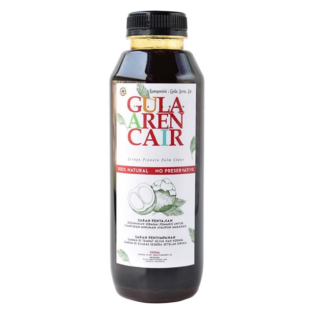 Gula Aren Cair liquid Arenga palm Sugar 500 ml