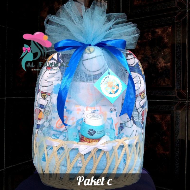 Parcel bayi/baby gift set PAKET C-Biru boy
