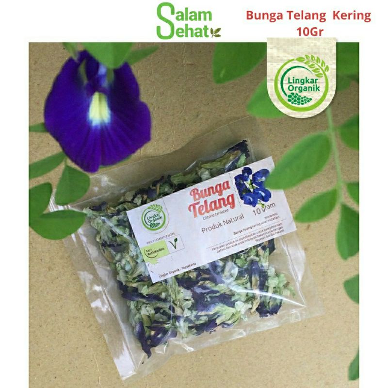 

Bunga Telang Kering Lingkar Organik 10Gr