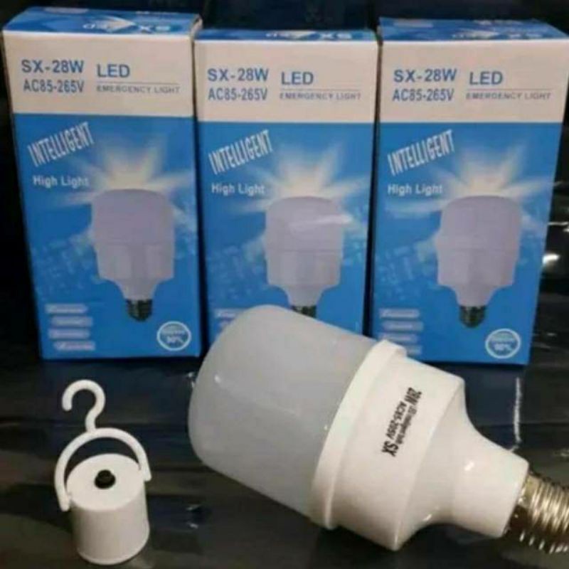 Bohlam lampu LED Emergency 28 Watt darurat tetap nyala walau mati lampu bisa hidup dgn sentuh jari