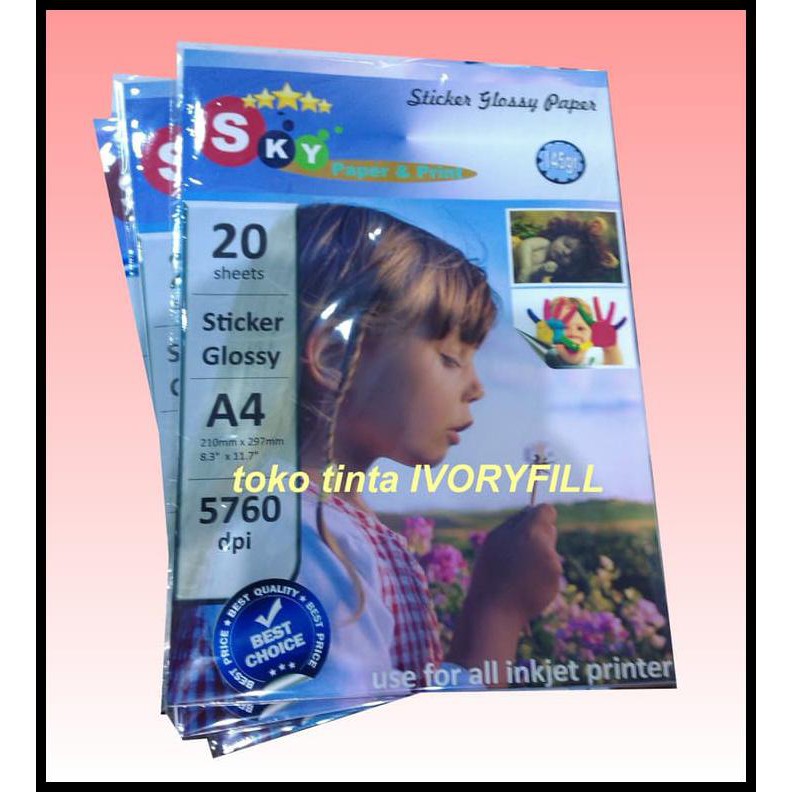 

PROMO KERTAS FOTO PHOTO PAPER STICKER GLOSSY SKY STIKER !!!!!!