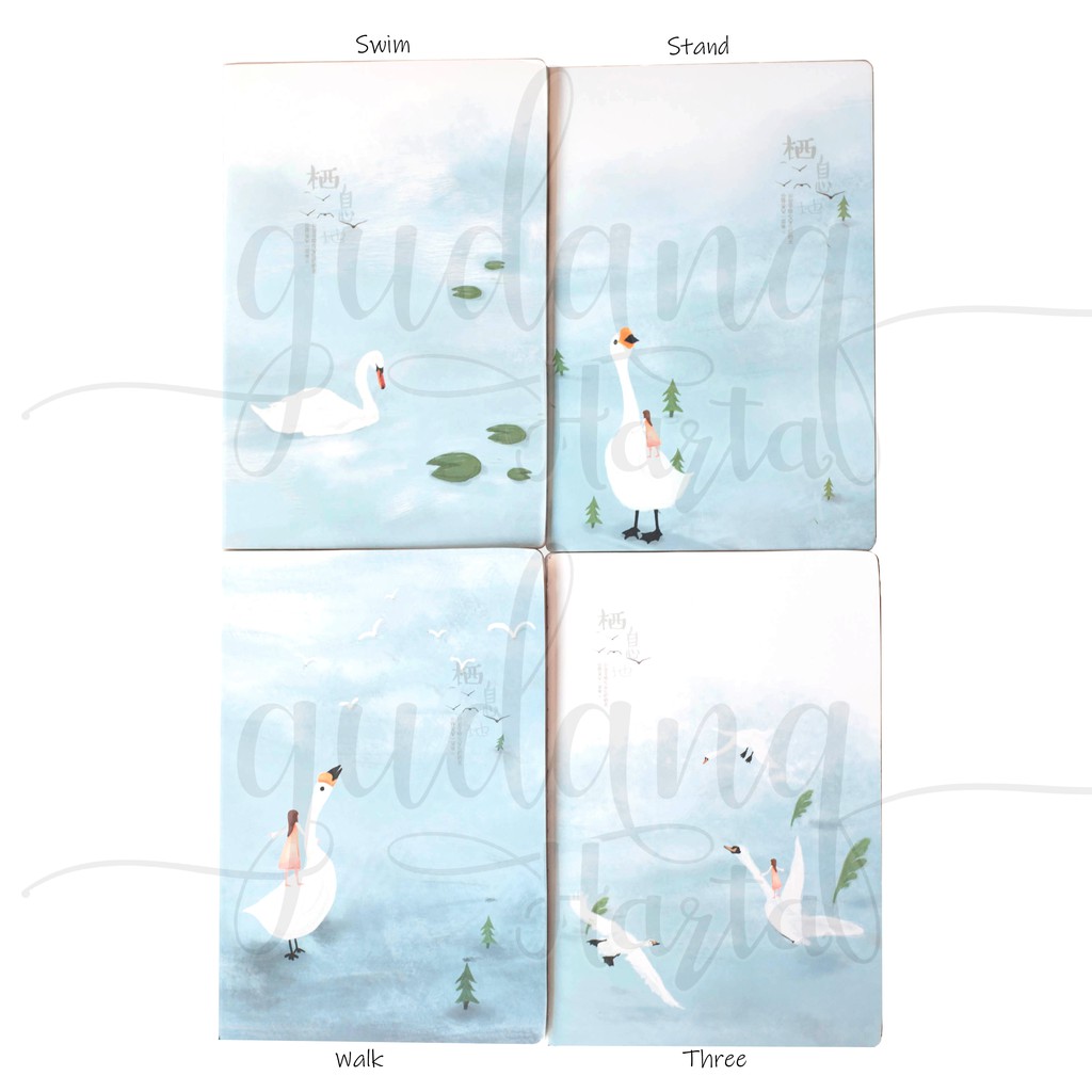 Notebook Swan Angsa Putih Buku Tulis Catatan Note Lucu GH 308202