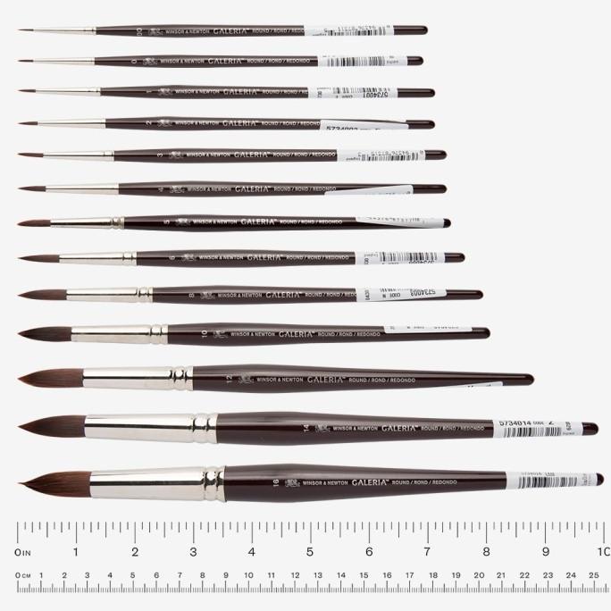 

TERBARUU!! Winsor&Newton Galeria Round Short Handle Brush PROMO