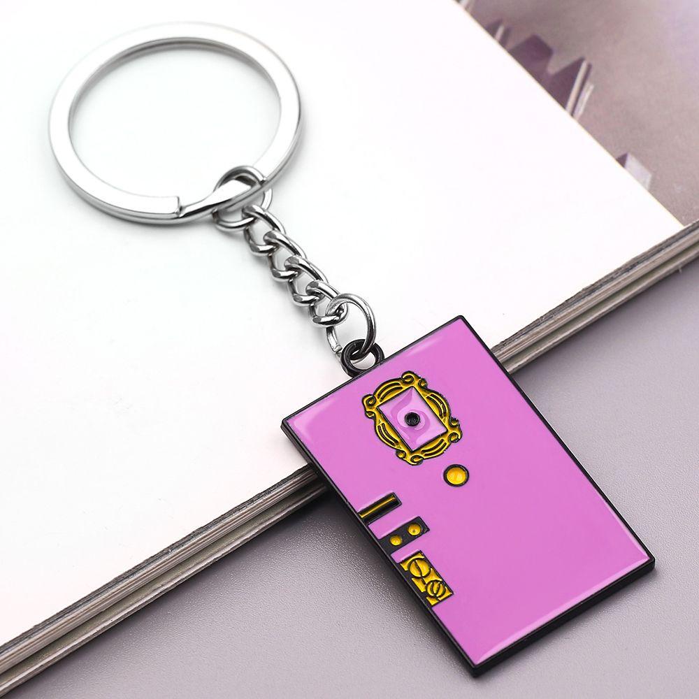 Needway  Christmas Gifts Friends TV Show For Best Friend Photo Frame Pendant Friends Keychain Keyfob Trinket Metal Pendant Women Men Central Perk Car Keyring Jewelry Gift Friends keys holder