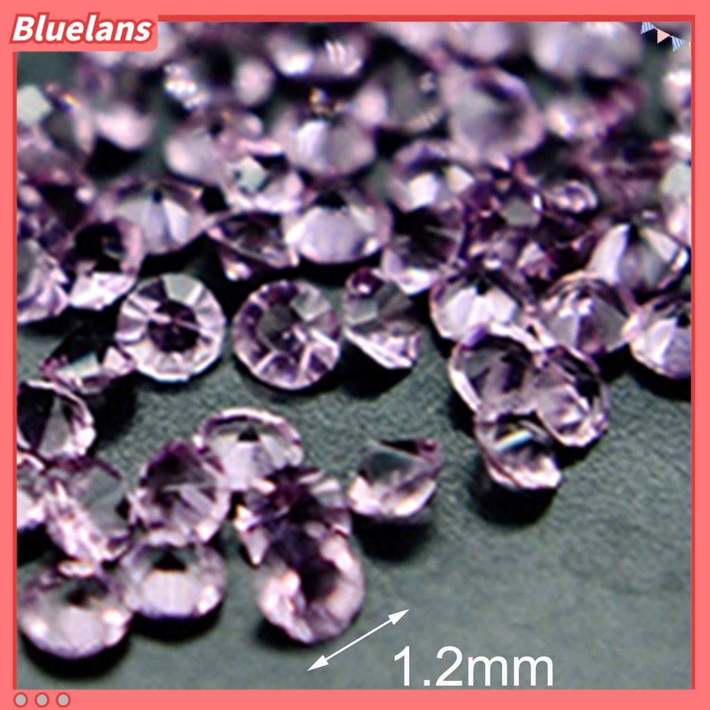 Bluelans 300Pcs / Kotak Stiker Kuku Mini Aksen Berlian Imitasi Untuk Dekorasi Manicure / Nail Art