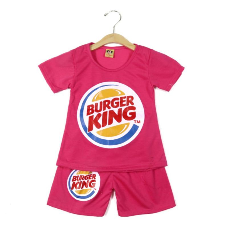 SETELAN SIKUNING PAKAIAN BAJU ANAK PEREMPUAN 2-6 TAHUN MOTIF BUNGER KING