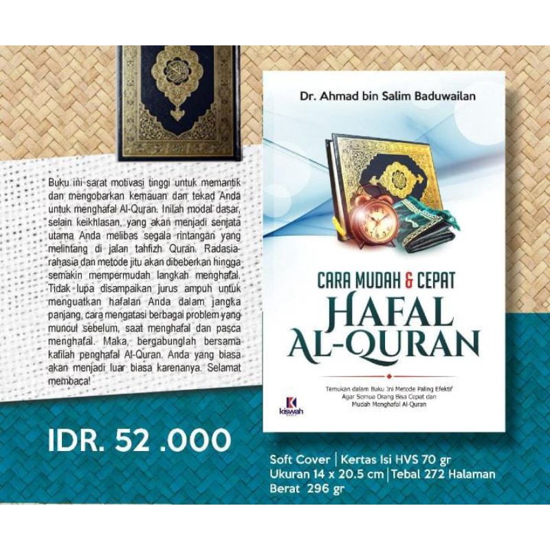 

CARA MUDAH & CEPAT HAFAL ALQURAN