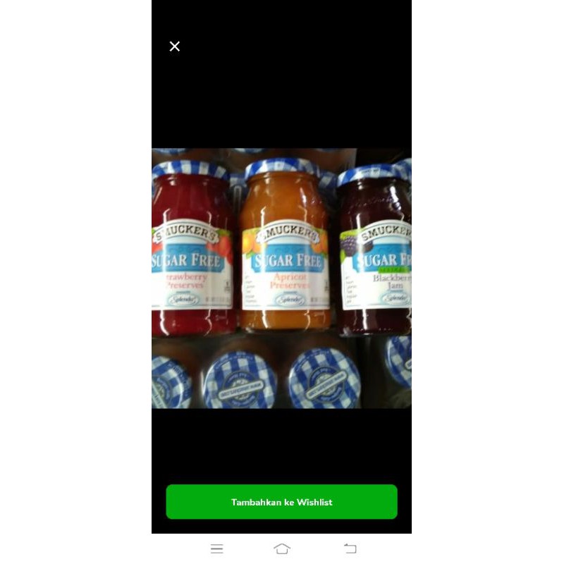 

Smuckers Sugar Free Strawberry, Blackberry, Apricot 361gr