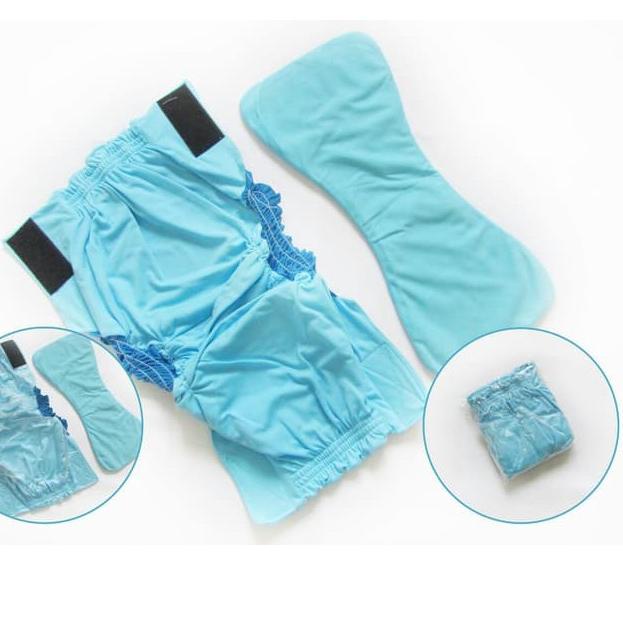 Hot Sale SIKLUS PAMPERS KAIN CUCI ULANG UNTUK DEWASA (LANSIA PANTS) .,