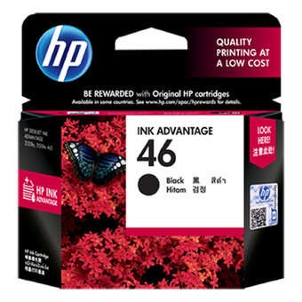 Tinta HP 46 Black Original . tinta printer HP ori