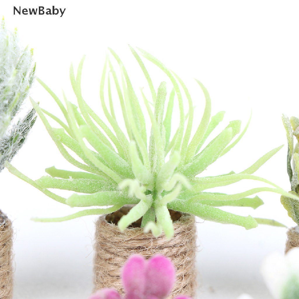 Newbaby Miniatur Pot Bunga Skala 1: 12 Untuk Dekorasi Rumah Boneka