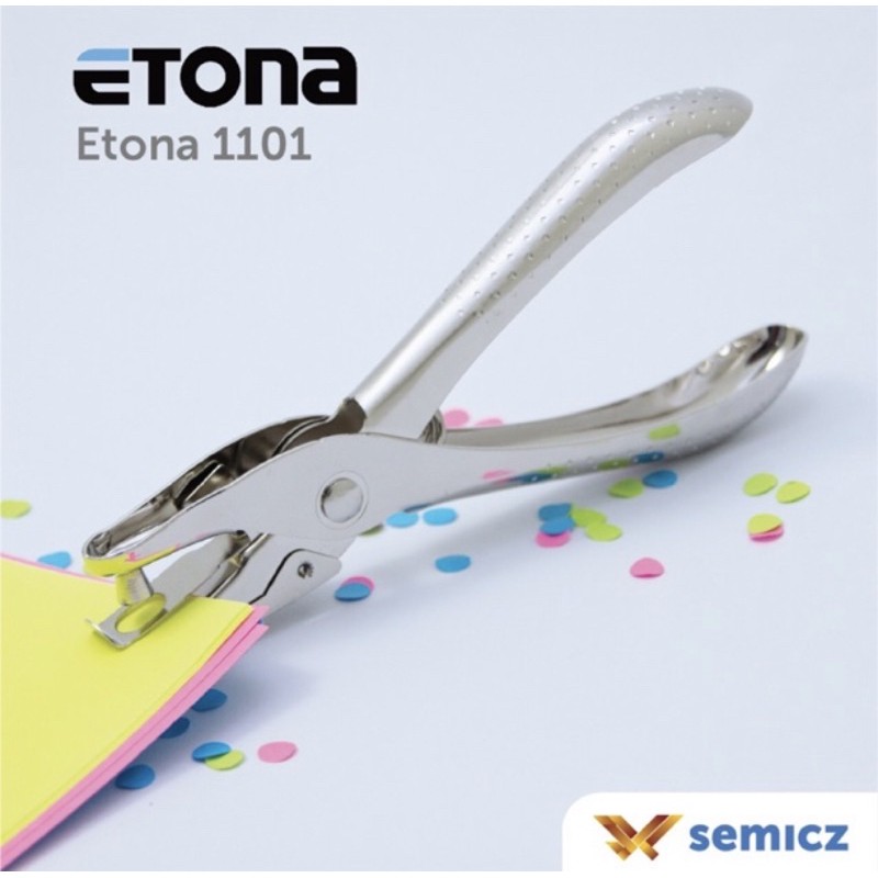 

Etona Punch 1101 Pembolong 1 lubang, 6mm, kapasitas 8 lembar