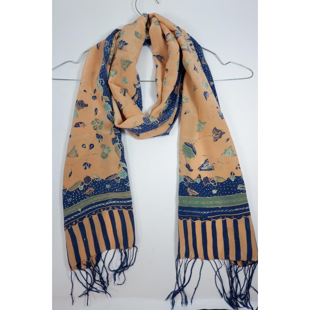 TERMURAH Scarf Batik Sutra Tulis Premium | syal batik shawl batik scarf batik sutra batik tulis
