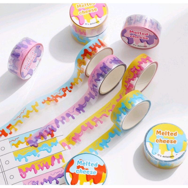 

1 Pc Washi Tape Melted Cheese Series