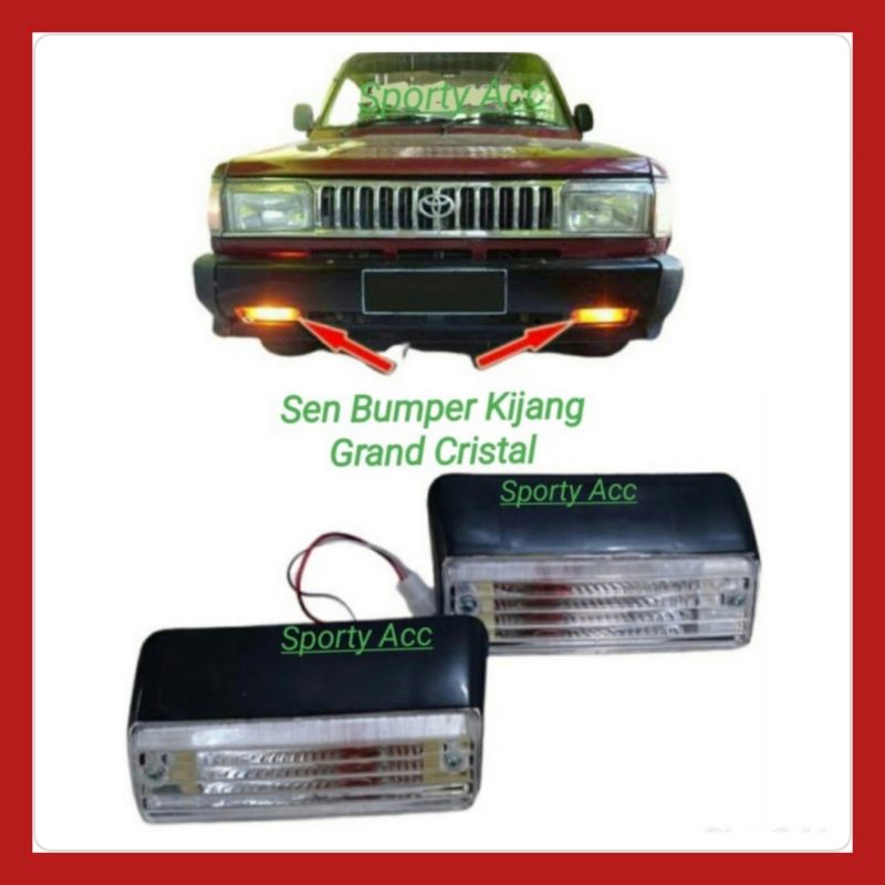 Lampu Sen Bumper Kijang Grand Mica Kristal