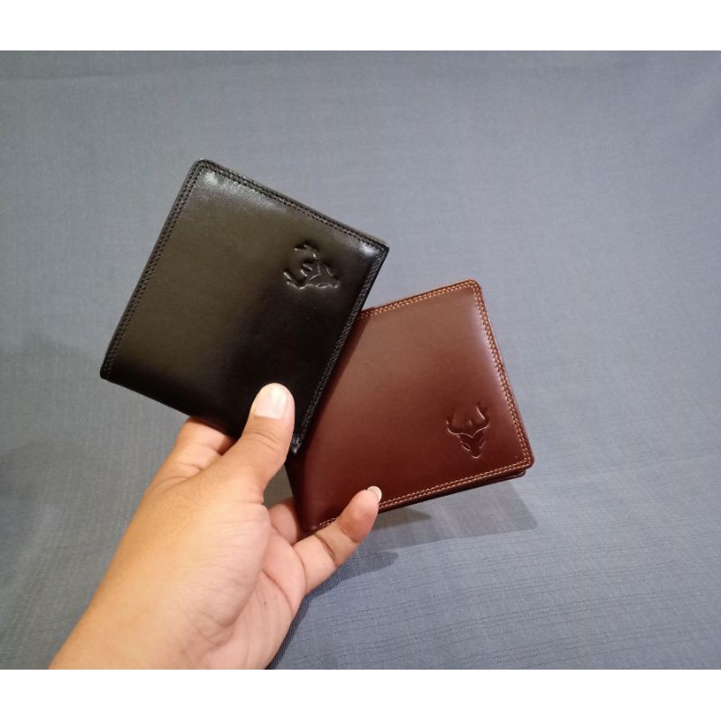 Dompet Kulit Pria Lipat Wr Kulit Sapi Asli